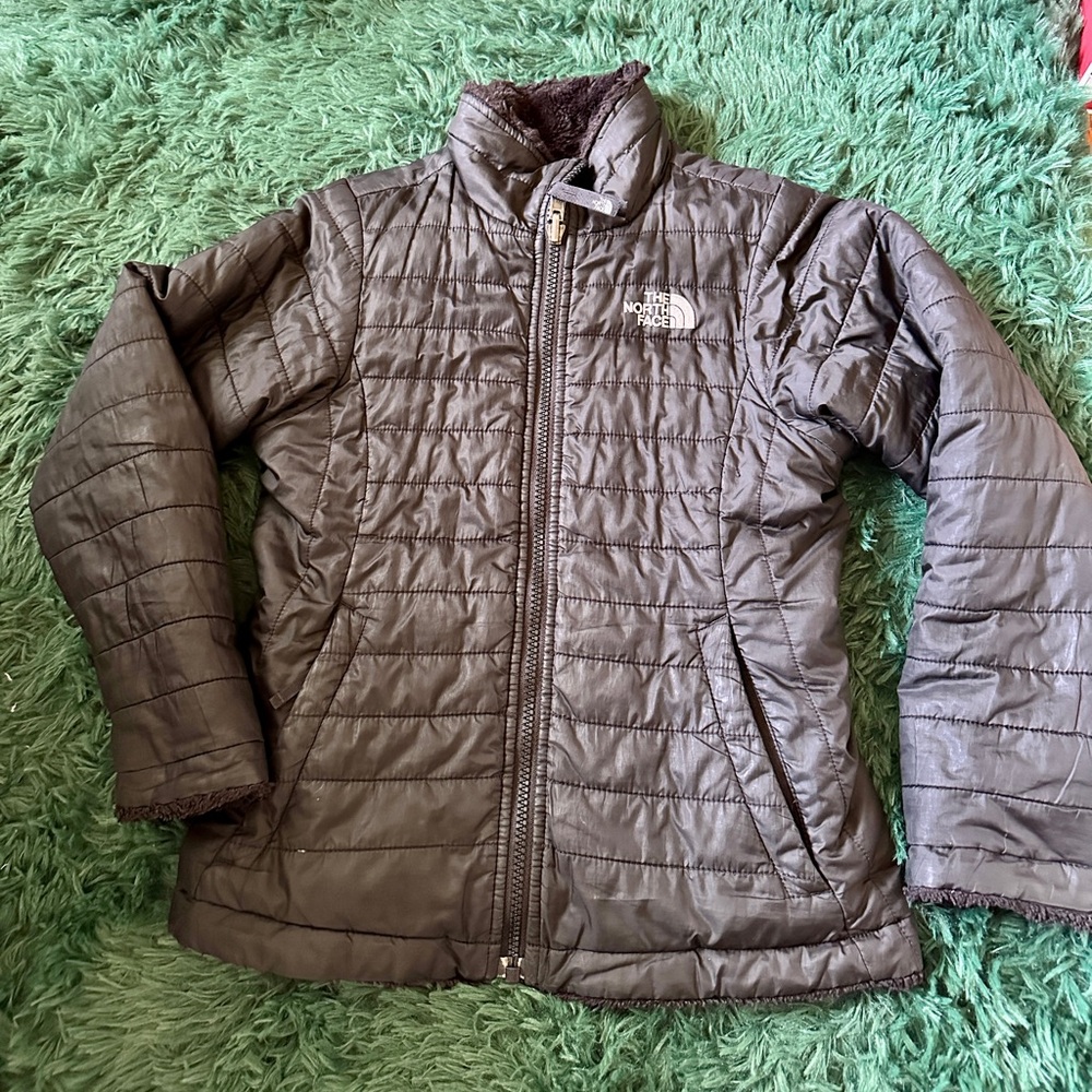 The North Face Girls Mossbud Reversible Jacket Size Small VGUC